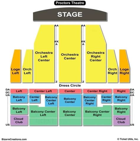 Proctors Seating Chart Schenectady