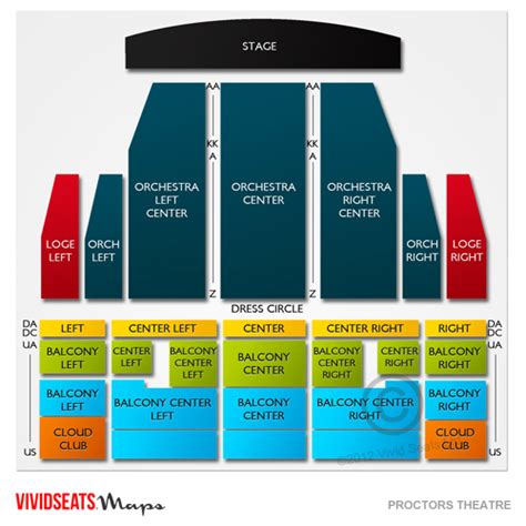 Proctors Theater Seating Chart