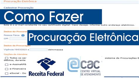 Procuração Eletrônica na Receita Federal: Simplificando a Autorização de Terceiros