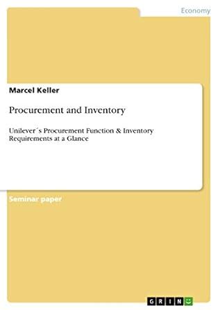 Procurement and Inventory Unilevers Procurement Function & Inventory Requirement Reader