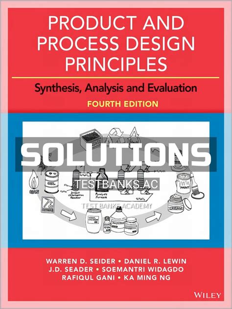 Product And Process Design Principles Solution Manual PDF