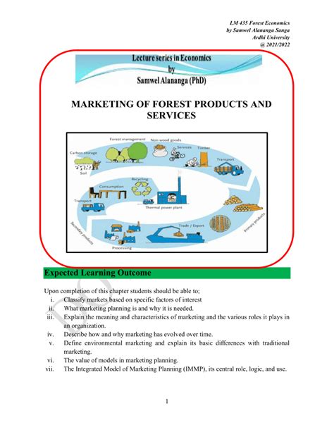 Production and Marketing of Forest Produce PDF