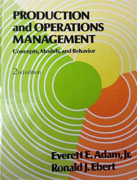 Production and Operations Management Concepts, Models and Behaviour Doc