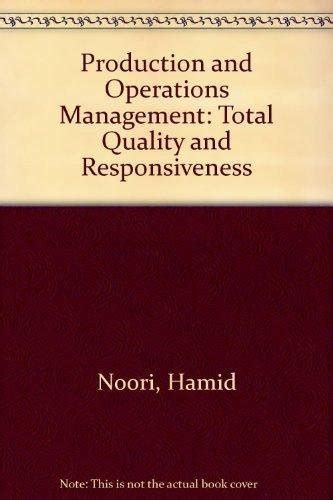 Production and Operations Management Total Quality and Responsiveness PDF