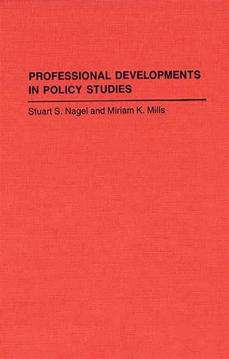 Professional Developments in Policy Studies PDF