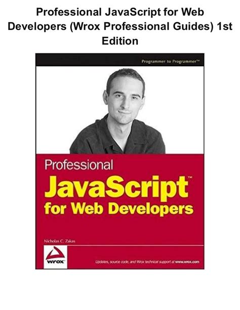 Professional JavaScript for Web Developers Wrox Professional Guides Kindle Editon