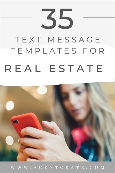 Professional Real Estate Text Message Templates