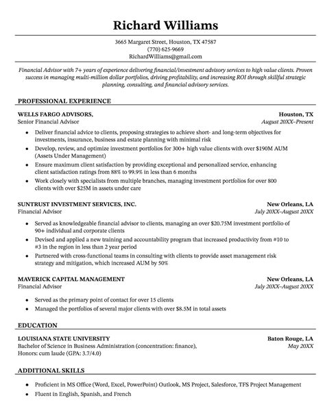 Professional Resume Template Google Docs