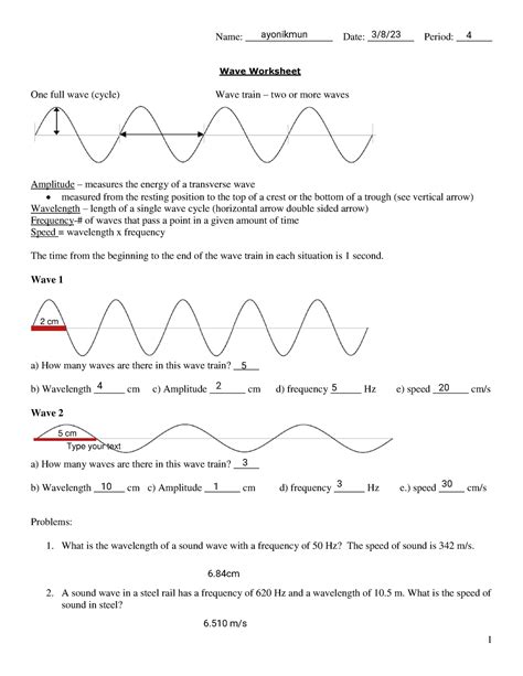 Profile Of A Wave Answer Key Epub