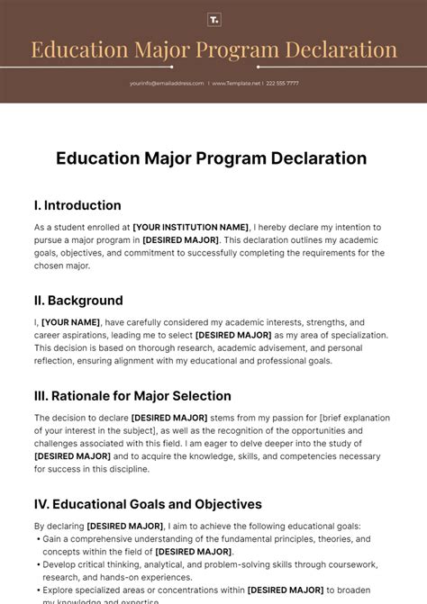 Program and Major: