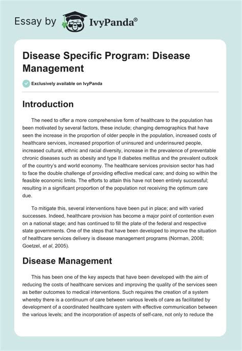 Program-specific essays:
