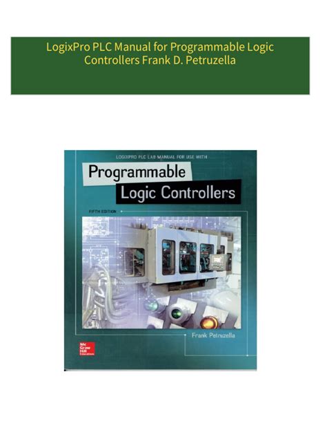 Programmable Logic Controllers Solution Manual Petruzella Ebook PDF