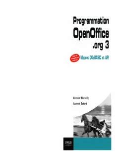 Programmation.OpenOffice.org.3.Macros.OOoBasic.et.API Ebook Kindle Editon