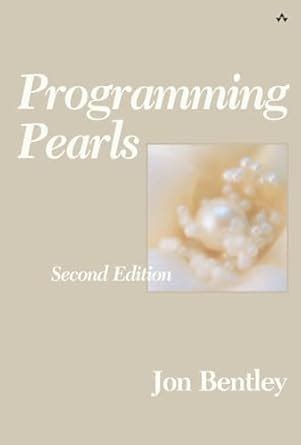 Programming Pearls ACM Press Doc