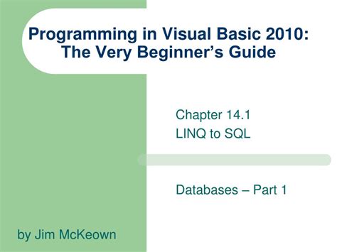 Programming in Visual Basic 2010 The Very Beginner's Guide Epub