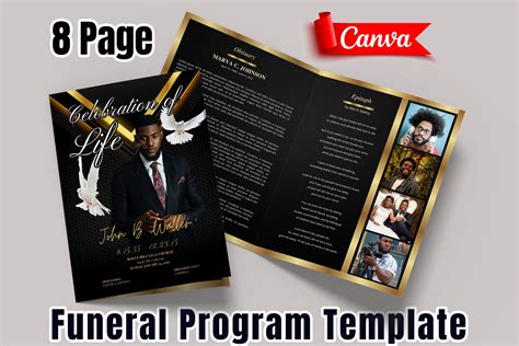 Programs For Funerals Templates