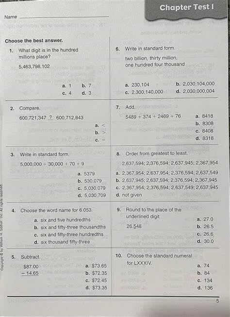 Progress In Mathematics Grade 5 Answer Key Doc