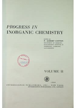 Progress in Inorganic Chemistry Kindle Editon