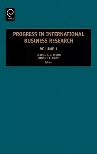 Progress in International Business Research PDF