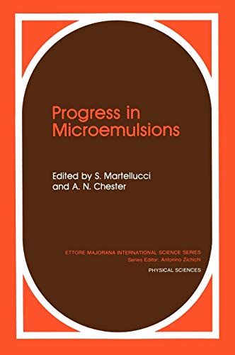 Progress in Microemulsions 1st Edition PDF