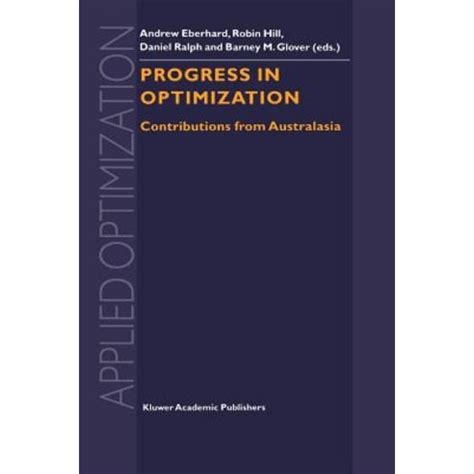 Progress in Optimization: Contributions from Australasia Kindle Editon