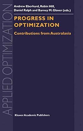 Progress in Optimization: Contributions from Australasia Kindle Editon