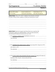 Progressives Vocabulary Builder Answers PDF