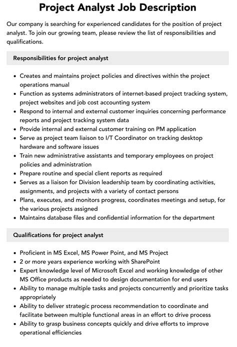 Project Analyst Jobs: A Comprehensive Guide to a Thriving Career