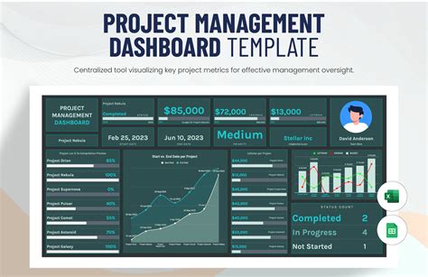 Project Management Dashboard Excel Template