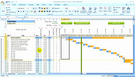 Project Management Plan Template Excel