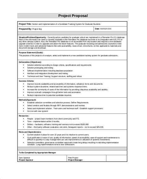 Project Management Proposal Template
