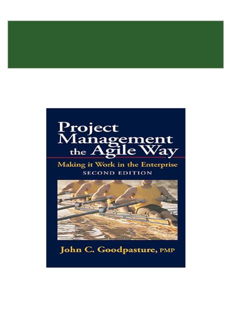 Project Management the Agile Way Making It Work in the Enterprise PDF