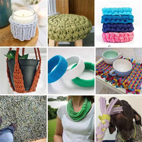 Projects with T-shirt Yarn: Transforming Old Clothes into New Creations