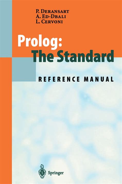 Prolog : The Standard Reference Manual 1st Edition Doc