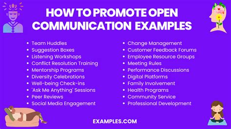 Promote Communication: