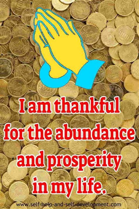 Promote prosperity and abundance: