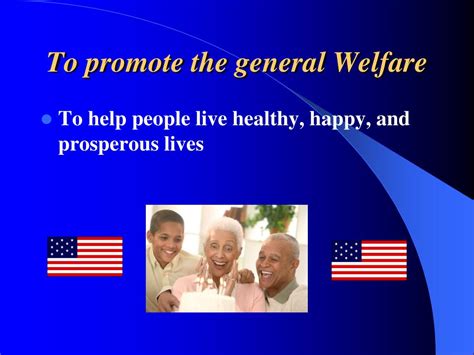 Promote the General Welfare: Unlocking the Path to a Prosperous Society