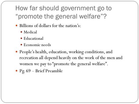 Promote the General Welfare Meaning: A Guide to Understanding Its Significance