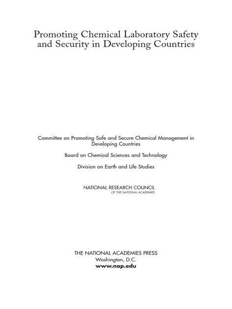 Promoting Chemical Laboratory Safety and Security in Developing Countries Kindle Editon