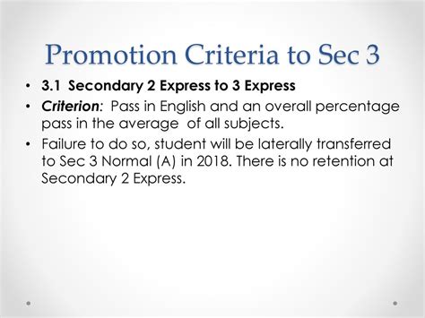 Promotion Criteria to Sec 4 Express: Unraveling the 3 Keys