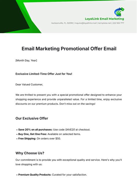 Promotional Email Template