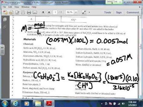 Properties Of Buffer Solutions Lab Answers PDF