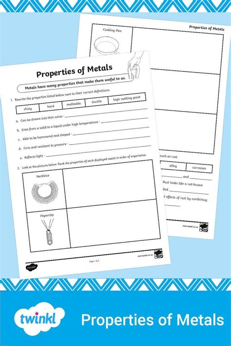 Properties Of Metals Answers Doc