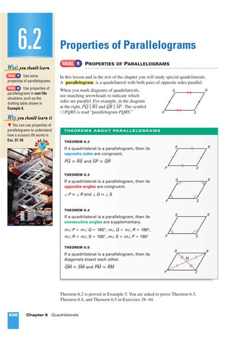 Properties Of Parallelograms With Answer Key Doc