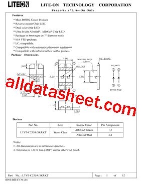 Properties and Applications of LTST-C235KGKRKT