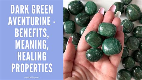 Properties of Aventurine Dark Green