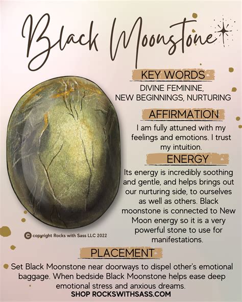 Properties of Black Moonstone: An Enigmatic Gem with Extraordinary Powers