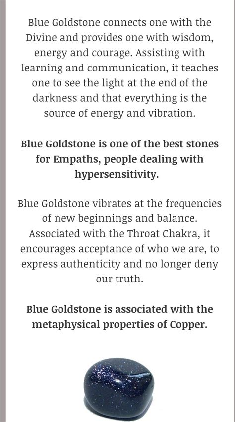 Properties of Blue Goldstone: An Enchanting Gem for Spiritual Quests and Creative Expression