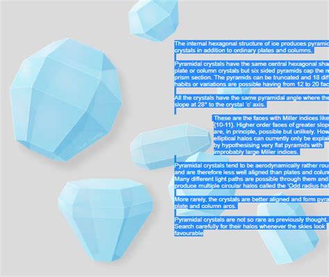 Properties of Pyramidal Crystals