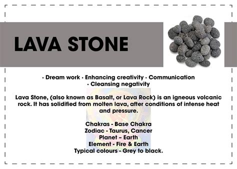 Properties of Volcano Stone